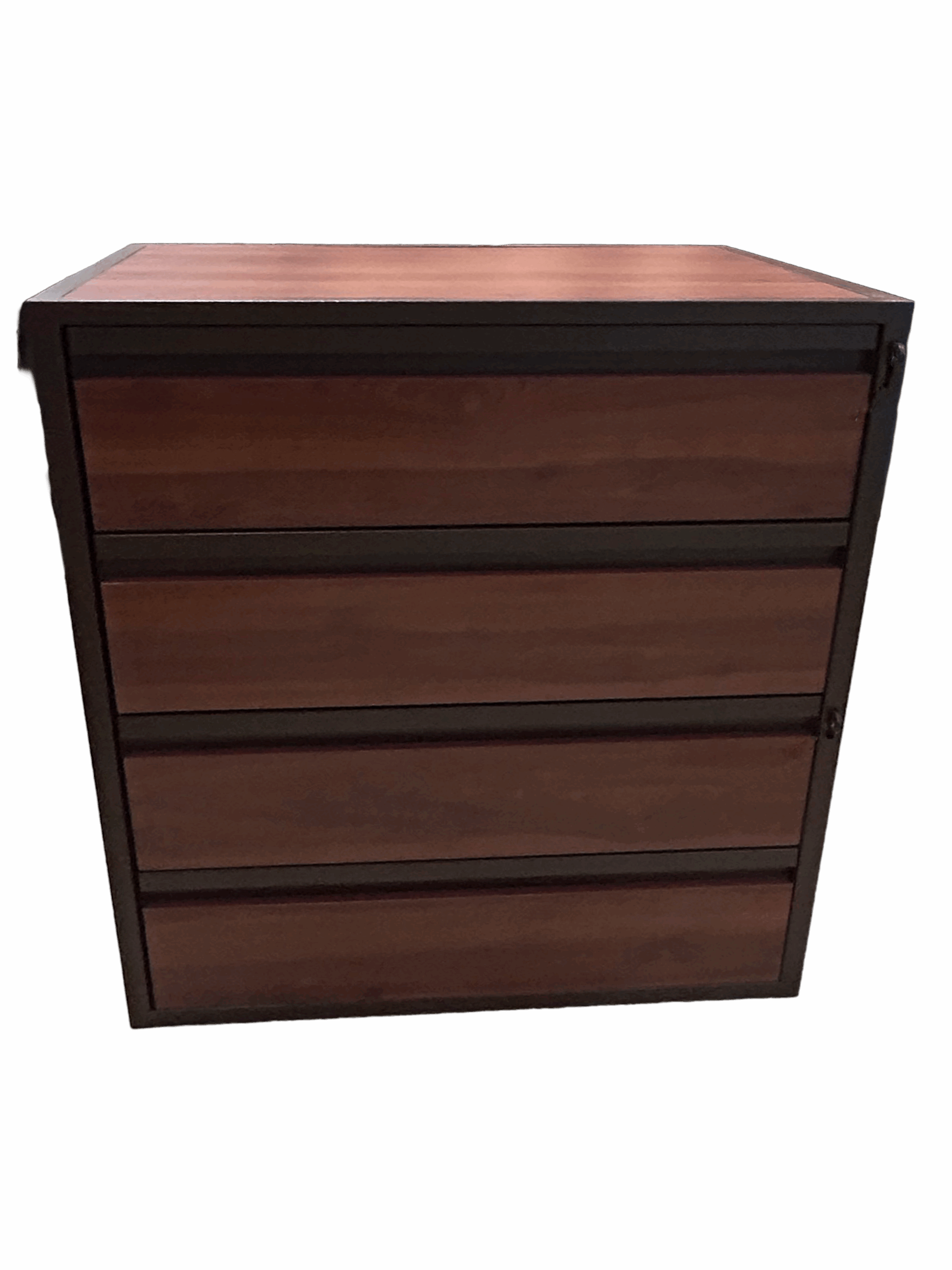 STEEL FOUR DRAWER CHEST WITH DOUBLE LOCKING HASP Gallery Image